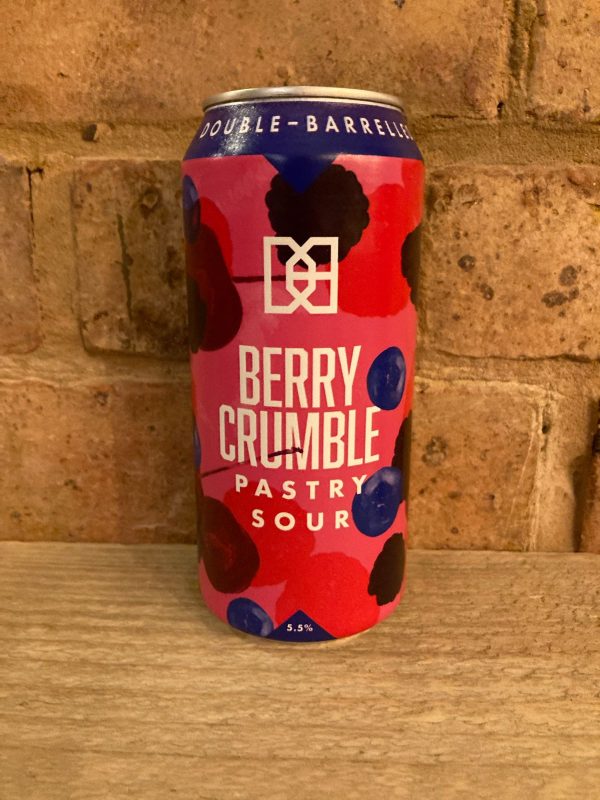 Double barrelled berry crumble
