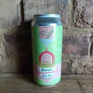 Vault city rhubarb drizzleberry cupcake